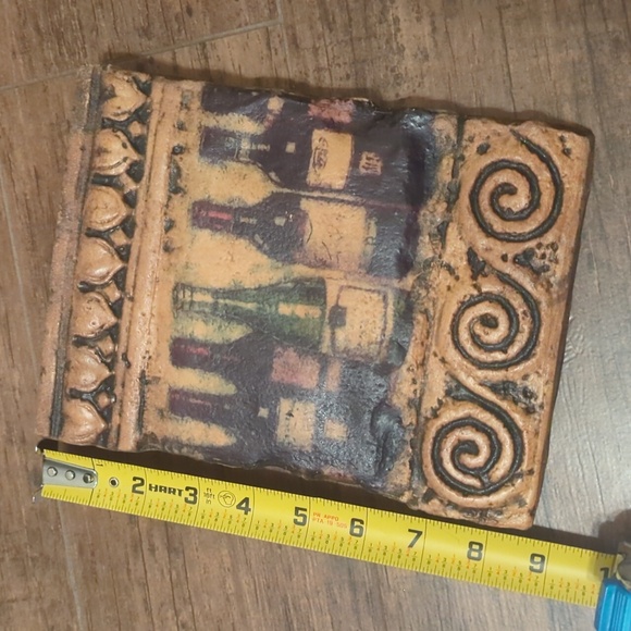 Kurtz Design Stone Decor Home Garden Wall Plaque Signed - Picture 7 of 8